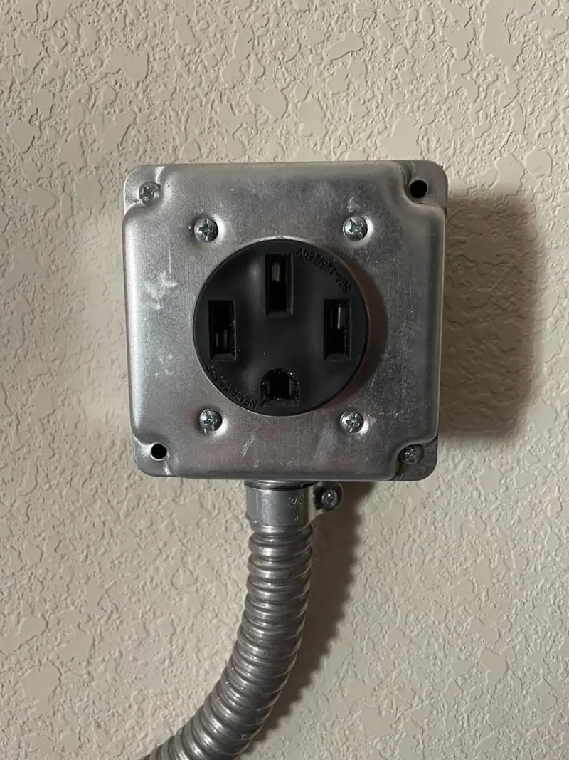 NEMA 14-50 outlet installed for Smart Home Electrical in Burkburnett
